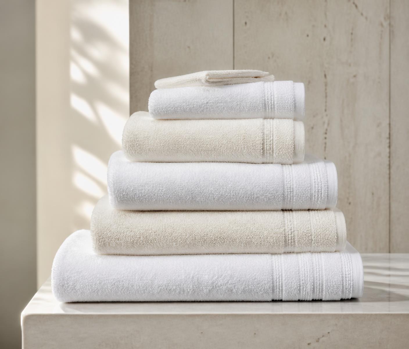 Premium white terry towels
