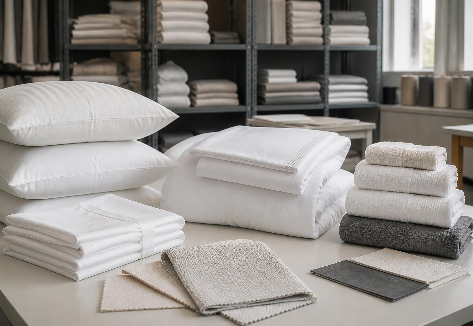 Hospitality bedding and bath linens