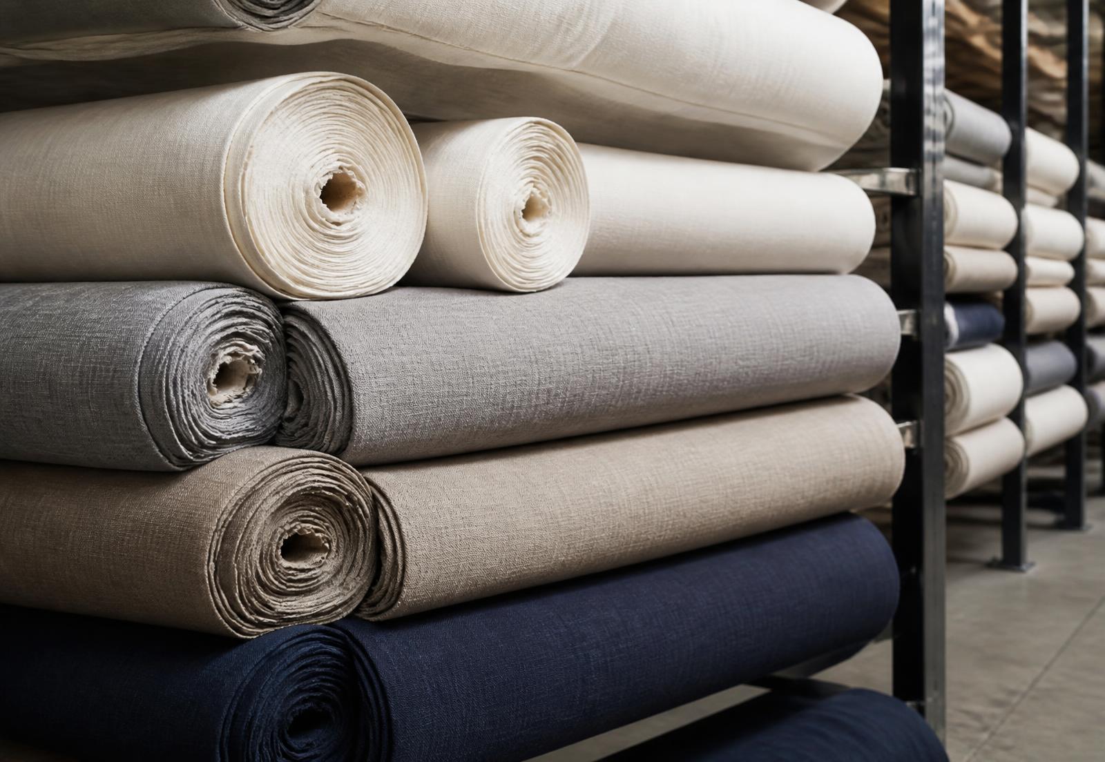 Neutral woven fabric rolls